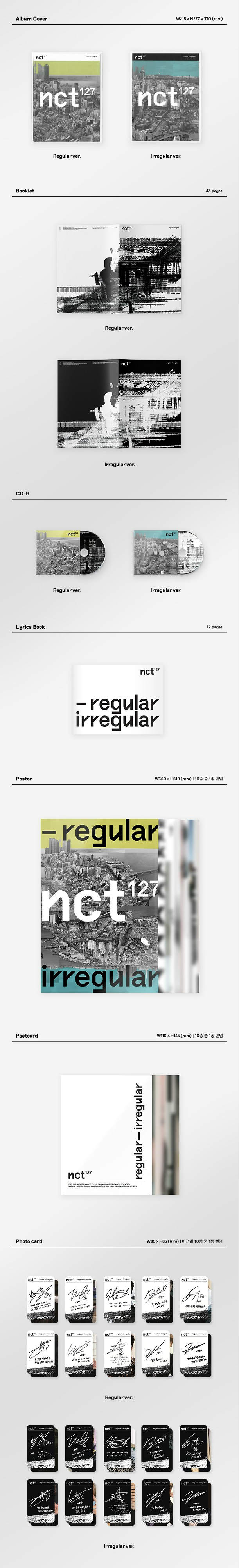 NCT 127 - NCT #127 REGULAR-IRREGULAR' [Random Ver.]