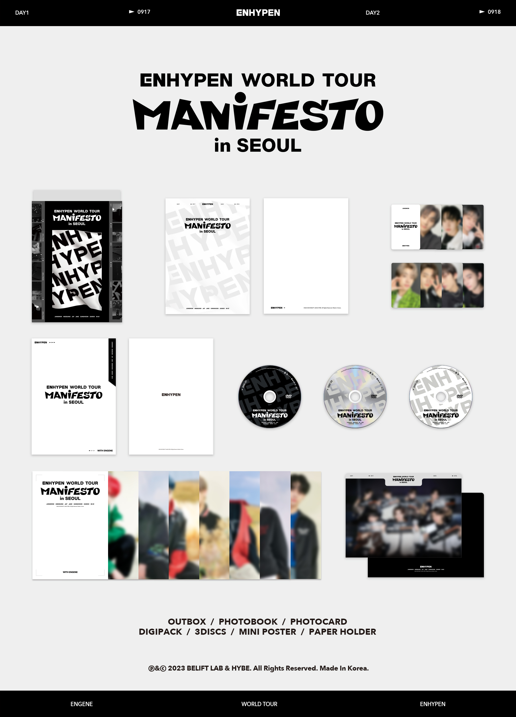 ENHYPEN - WORLD TOUR <MANIFESTO> in Seoul DVD